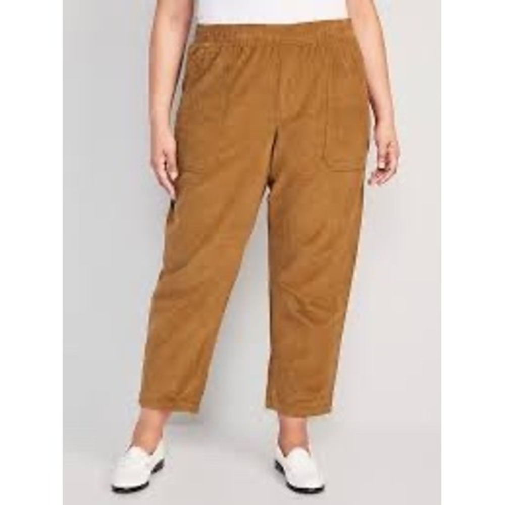 Old Navy High Waisted
Corduroy Pulla Utility Barrel Pants Tan XXL Tall Plus Size